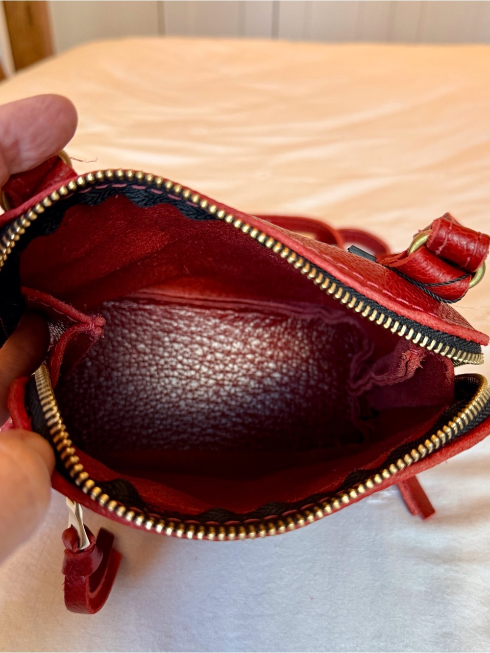 HTF Portland Leather Small Luna in Chili Red - Picture 2 of 7